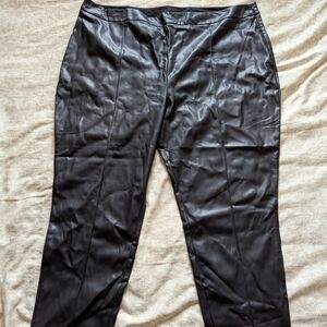 ASOS | Black Faux Leather Skinny Pants | Size 24